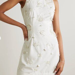 CLIO PEPPIATT Embellished stretch-crepe mini dress